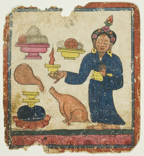 Image from a Set of Initiation Cards (Tsakali) by Southern Tibet, drawing, 1301-1500