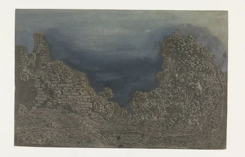 The Tomb of the Horatii and Curiatii by Hercules Segers, print, 1628-1629