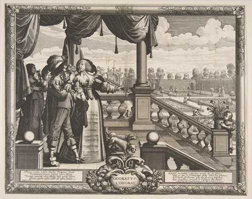 Smell by Abraham Bosse, print, 1635-1638