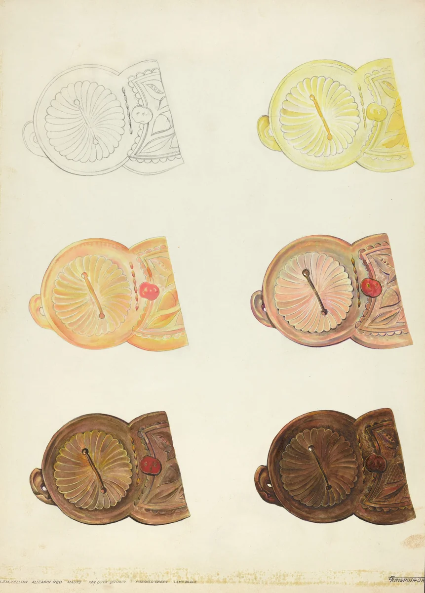Technique Demonstration by Gerald Transpota, index of american design, 1935-1942