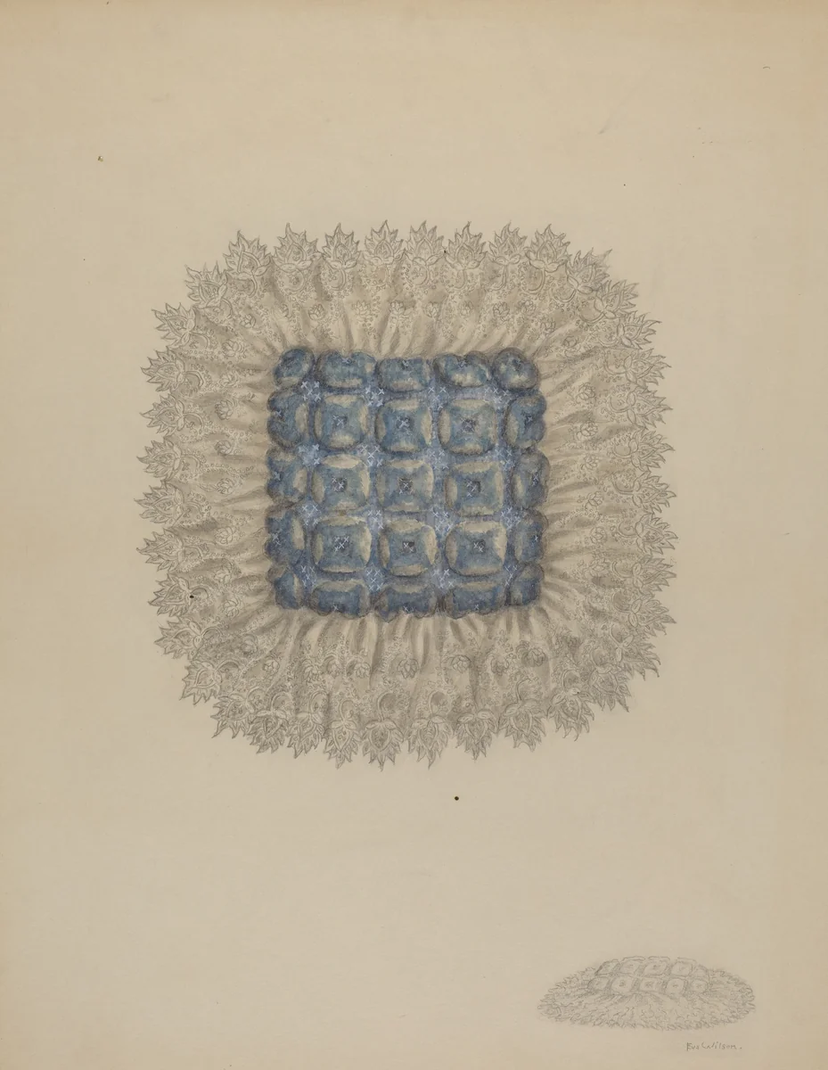 Pin Cushion by Eva Wilson, index of american design, 1938