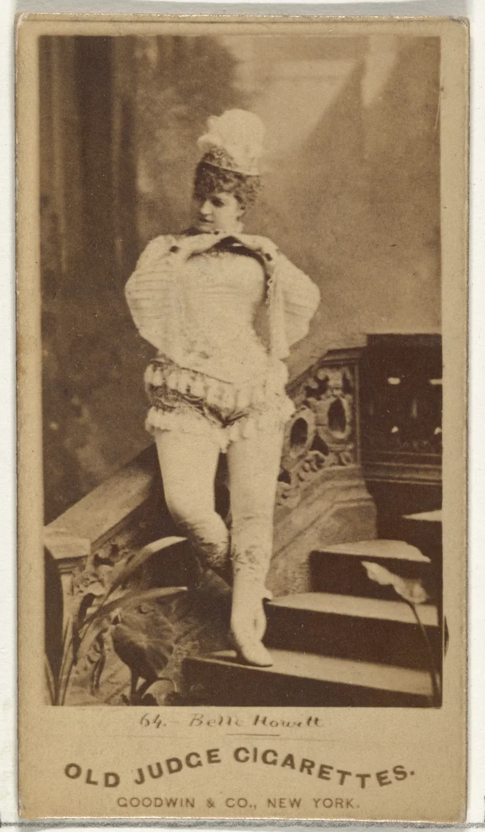 Bette Howett, from the Actors and Actresses series (N171) for Old Judge Cigarettes by Goodwin & Company, photograph, 1886-1890