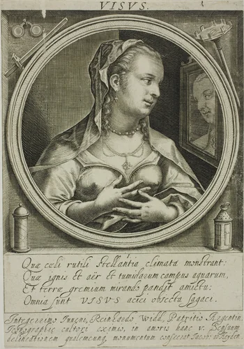 Sight, plate one from The Five Senses by Jacob van der Heyden, print, 1593-1645