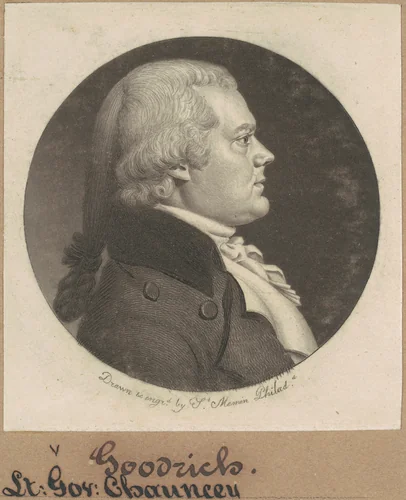 Chauncey Goodrich by Charles B. J. Févret de Saint-Mémin, print, 1799