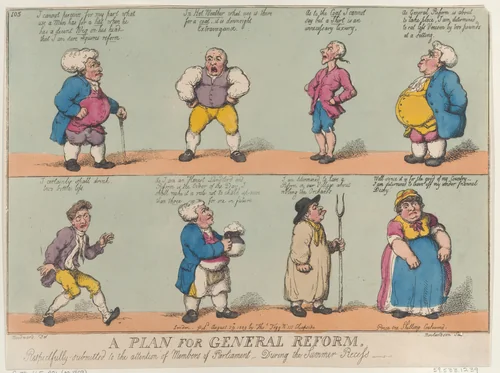 A Plan for General Reform, Respectfully submitted to the attention of Members of Parliament, During the Summer Reccess by Thomas Rowlandson, print, 1809