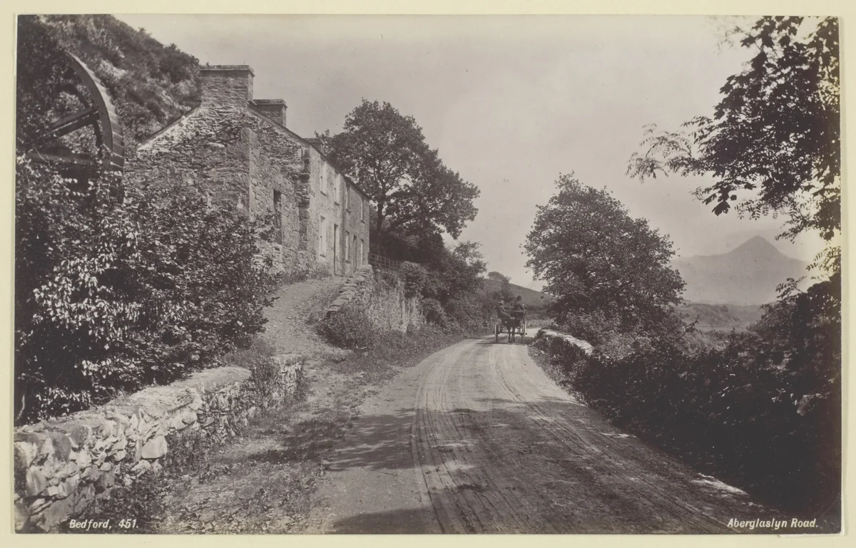 Aberglaslyn Road by Francis Bedford, photograph, 1860-1894