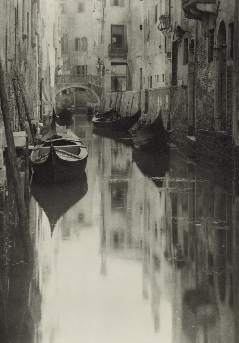 A Venetian Canal by Alfred Stieglitz, photograph, 1894