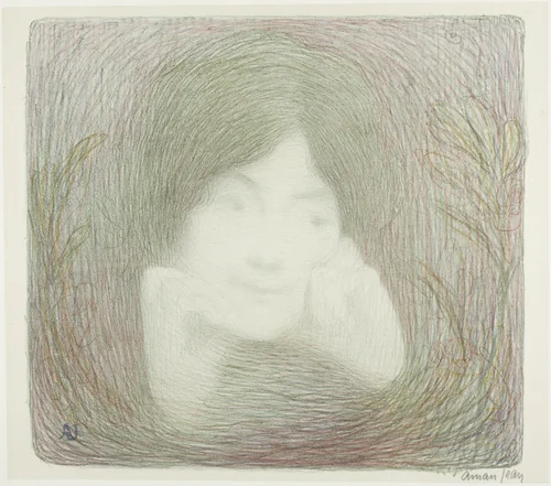 Reverie by Edmond François Aman-Jean, print, 1895-1905