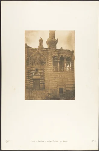 Entrée du Tombeau de Sultan Bezkouk, au Kaire by Maxime Du Camp, photograph, 1849-1850