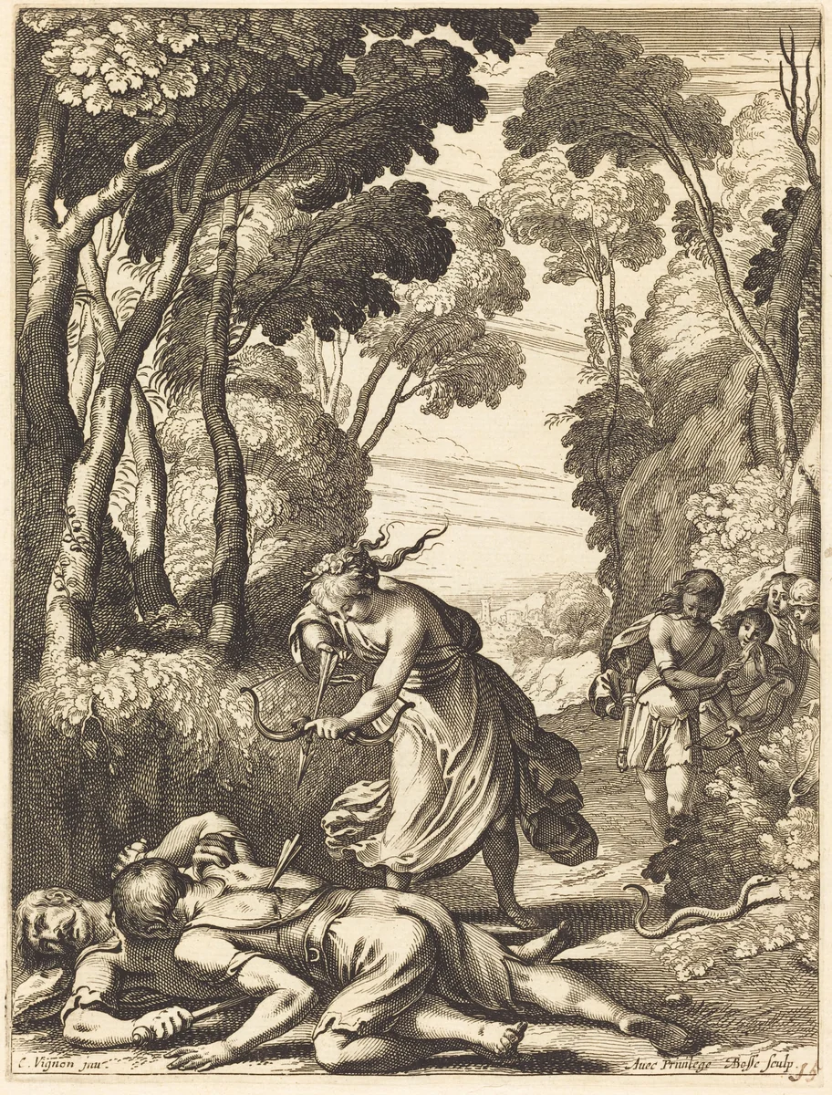 Illustration to Jean Desmarets' "L'Ariane" by Abraham Bosse
Claude Vignon, print, 1639