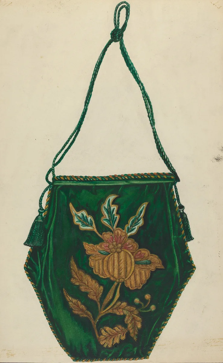 Handbag by Florence Earl, index of american design, 1935-1942