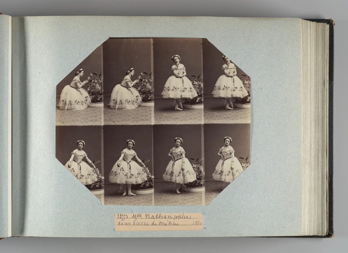 Mlle Nathan dans Pierre de Medicis by André Adolphe-Eugène Disdéri, photograph, 1860