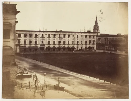 [Spence's Hotel & St. John's Cathedral, Calcutta] by John Constantine Stanley, photograph, 1858-1861