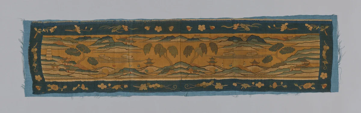 Valance by China, textile, 1875-1900