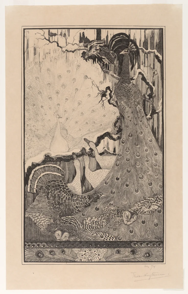 New Year (Nieuwjaar) by Theodorus van Hoytema, print, 1894