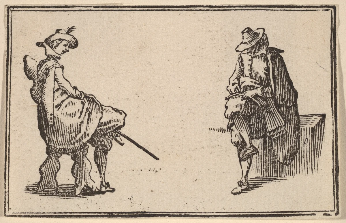 Two Seated Figures by Edouard Eckman
Jacques Callot, print, 1621