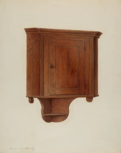 Hanging Corner Cupboard by Harry Eisman
Isidore Sovensky, index of american design, 1941