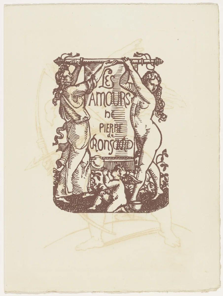 Title page (folio 4) from Les Amours (The Loves) by Émile Bernard, illustrated book, 1915