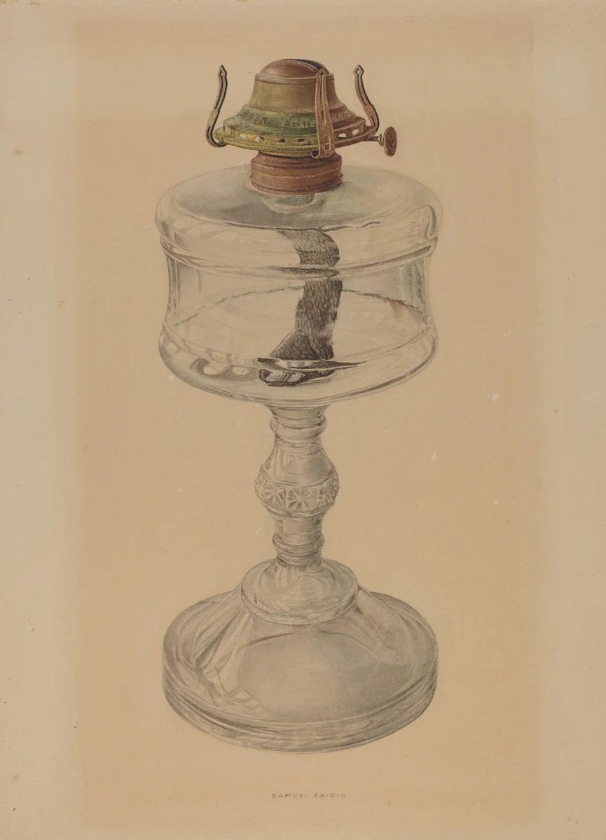 Table Lamp by Samuel Faigin, index of american design, 1935-1942