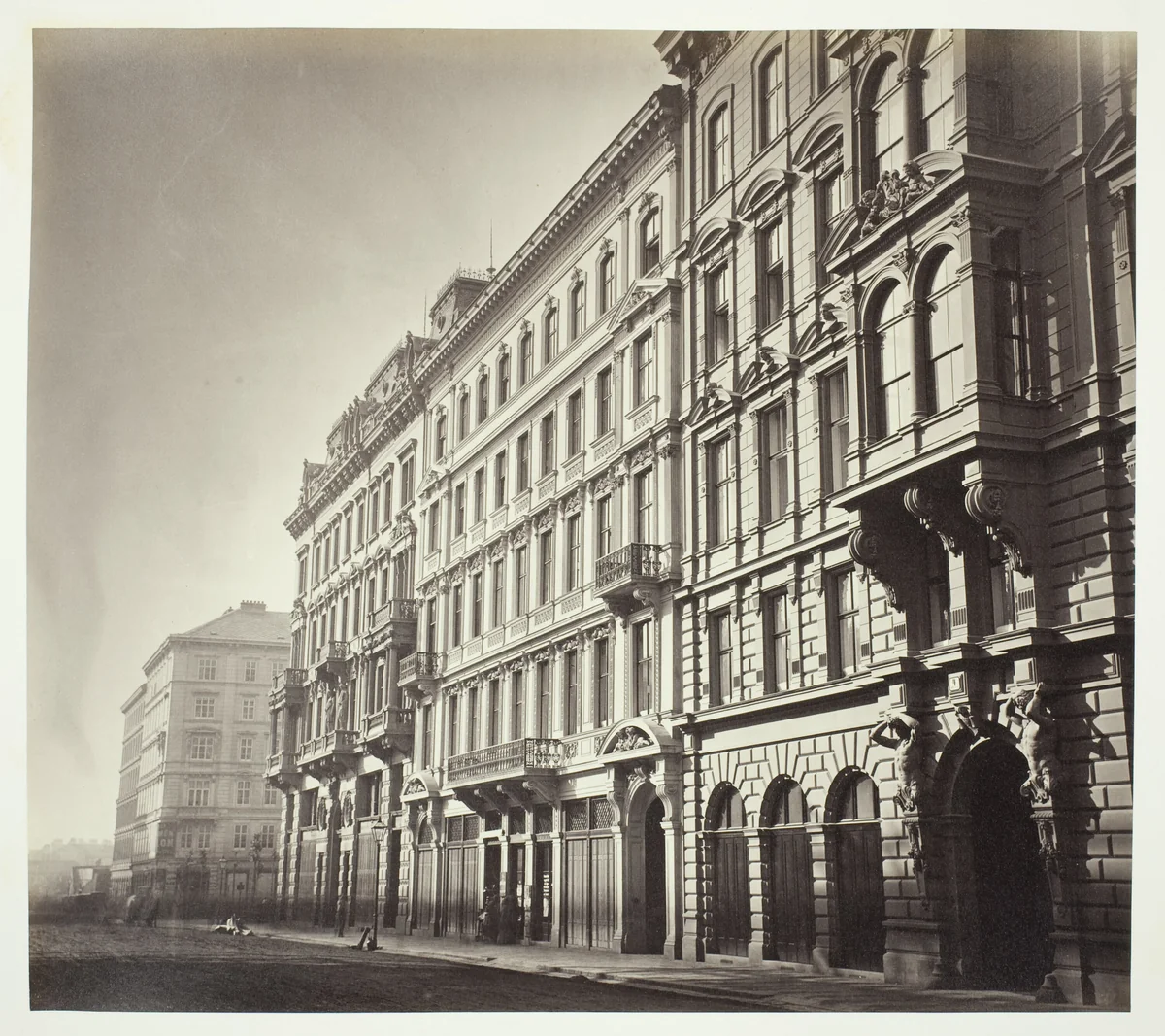 Operngasse No. 6, Zinshaus des Herrn M. Faber by Artist Unknown, photograph, 1860-1869