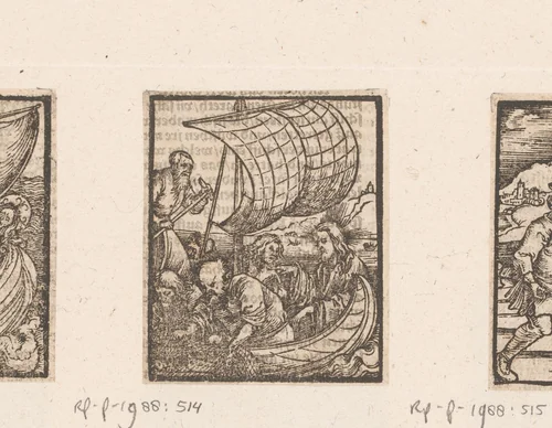 Wonderbaarlijke visvangst by anonymous, print, 1536