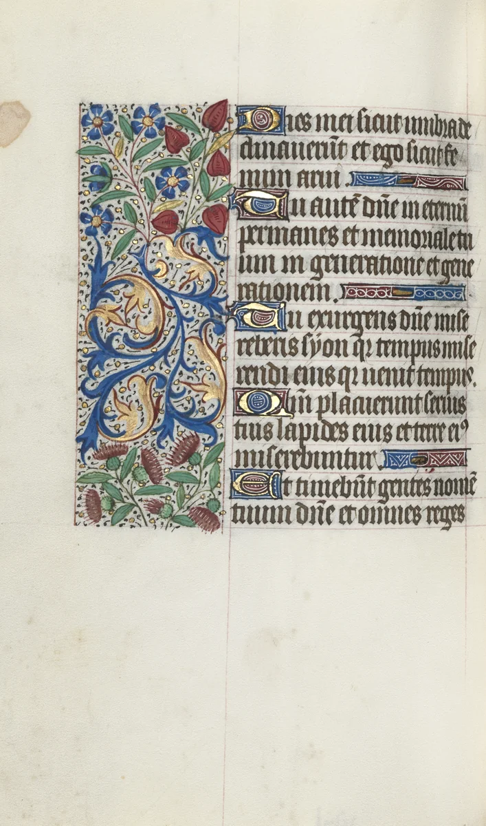 Book of Hours (Use of Rouen): fol. 88v by Master of the Geneva Latini, book, 1465-1475
