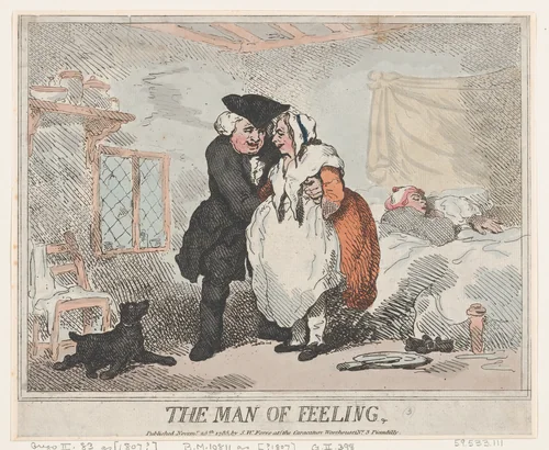 The Man of Feeling by Thomas Rowlandson, print, 1785