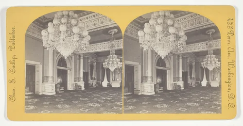 East Room, White House by Chas S Cudlip, photograph, 1875-1899