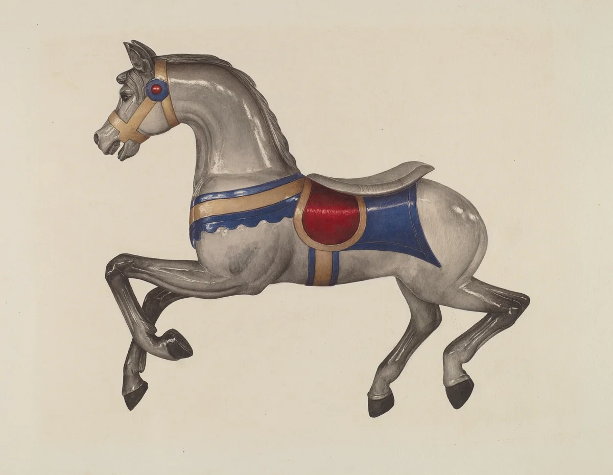 Carousel Horse by Dorothy Handy, index of american design, 1939