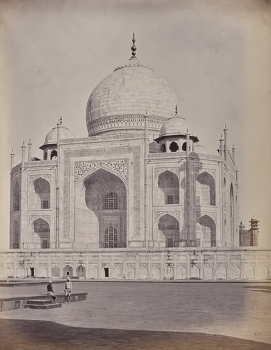 Agra. The Taj, the Central of Principal City by Samuel Bourne, photograph, 1863-1870