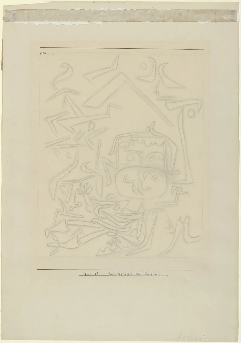 Physiognomy of a Dream (Physiognomie eines Traumes) by Paul Klee, drawing, 1924