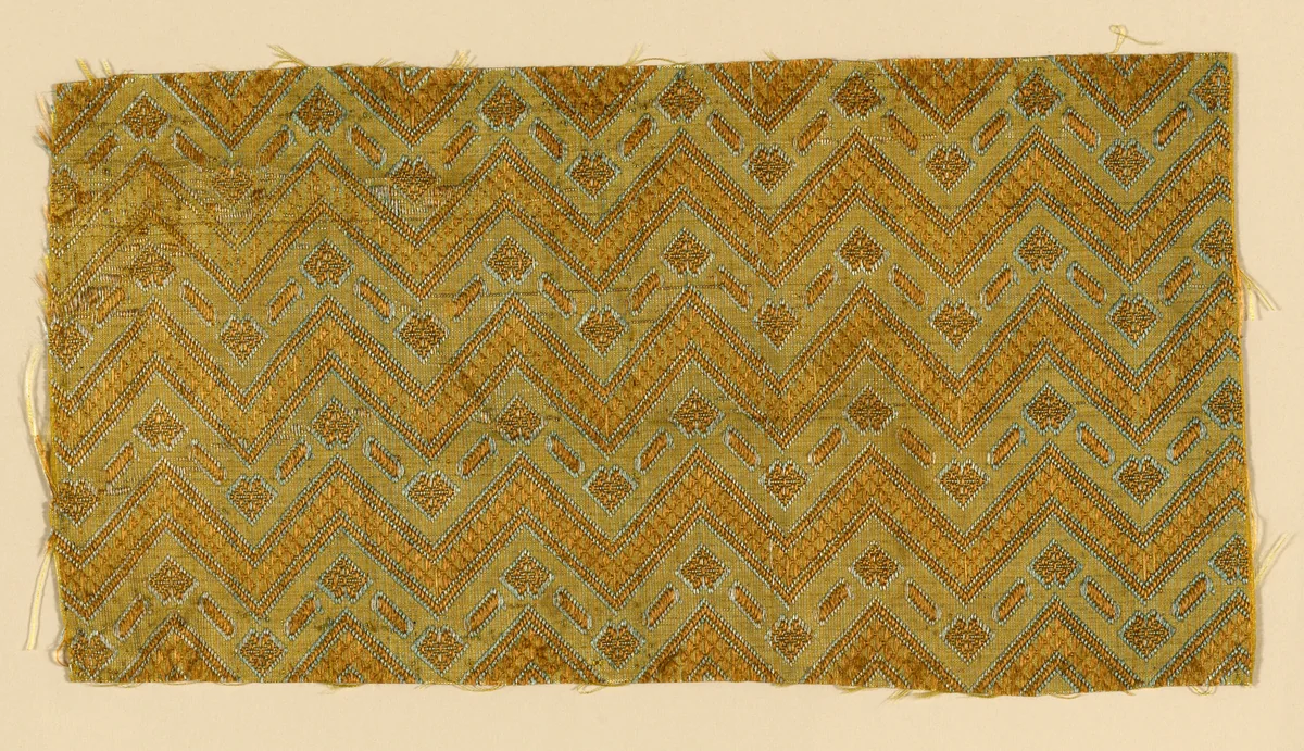 Fragment by Italy, textile, 1625-1675