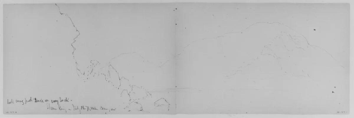 Storm King, 1871 (from Sketchbook) by Daniel Huntington, artwork, 1870