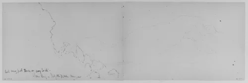 Storm King, 1871 (from Sketchbook) by Daniel Huntington, artwork, 1870