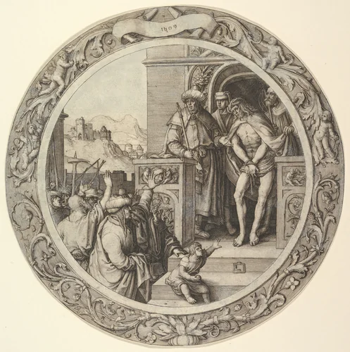 Ecce Homo, from the Circular Passion by Lucas van Leyden, print, 1509