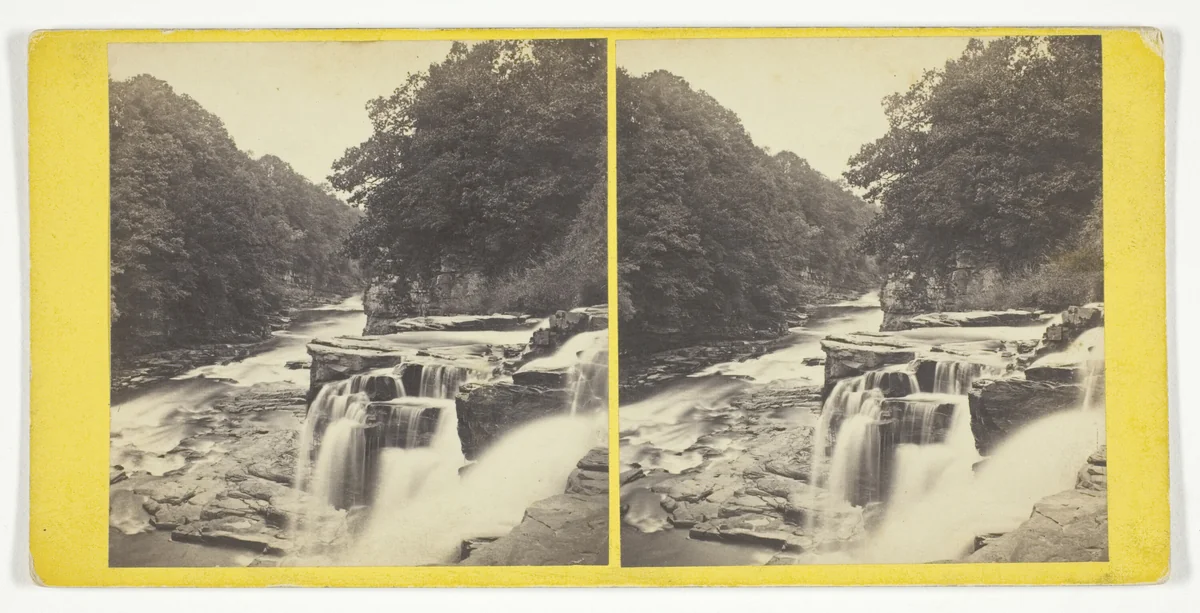 Bonnington Falls, on the Clyde by G. W. Wilson, photograph, 1850-1874