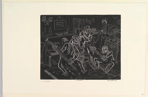 Clambake by Fred Becker, print, 1935-1940