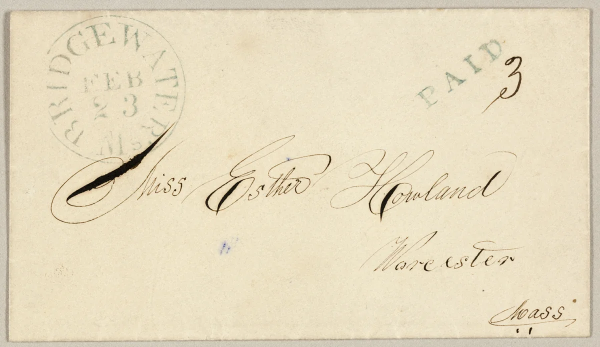 Valentine envelope by Unknown Artist, other, 1860-1869