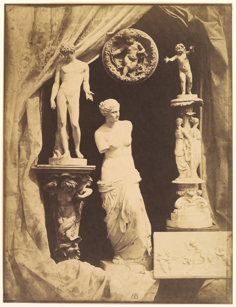 [Still Life with Statuary] by Hippolyte Bayard, photograph, 1850-1855