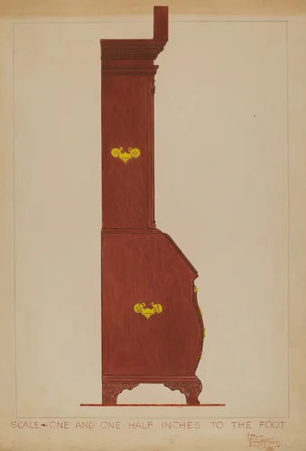 Secretary (Cabinet Top Desk) by Rolland Livingstone, index of american design, 1936