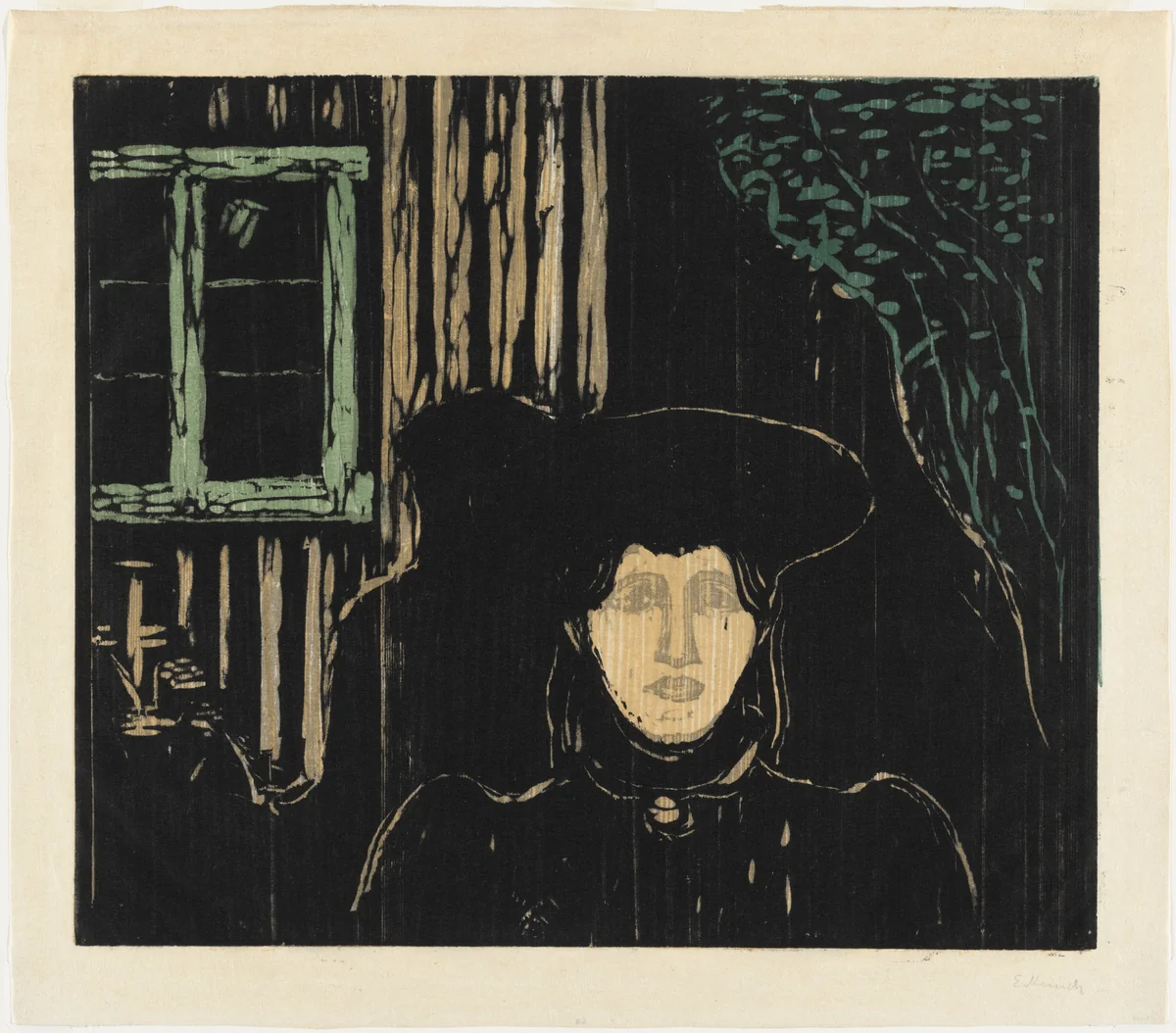 Moonlight I (Måneskinn I) by Edvard Munch, print, 1896