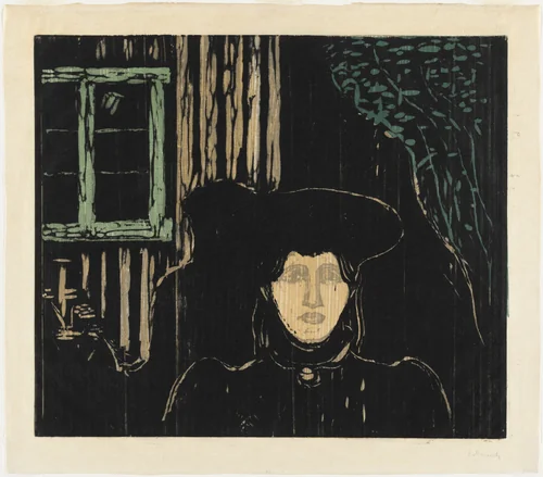 Moonlight I (Måneskinn I) by Edvard Munch, print, 1896