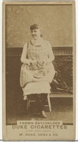 Fannie Batchelder, from the Actors and Actresses series (N145-7) issued by Duke Sons & Co. to promote Duke Cigarettes by W. Duke, Sons & Co., photograph, 1880-1889