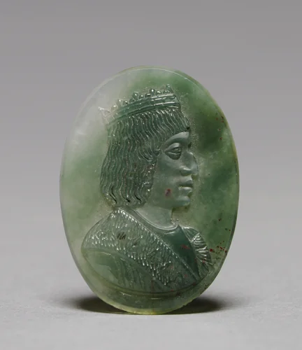 Cameo of King Charles VIII of France (1470-1498) by Unknown, sculpture, 1489-1499
