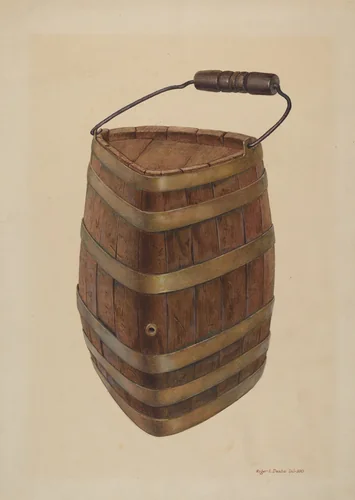 Triangle Field Water Keg by Roger Deats, index of american design, 1939