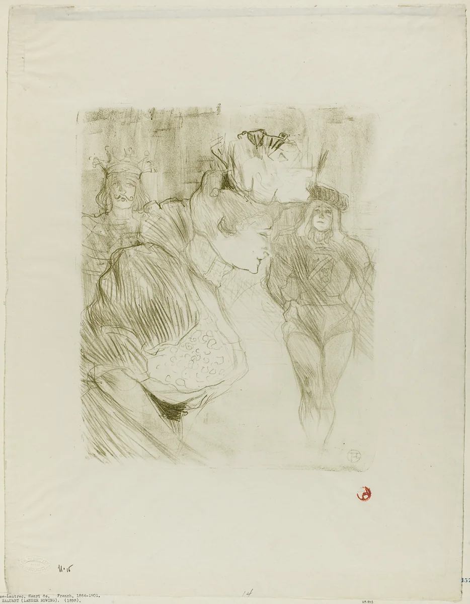 Lender Taking a Bow by Henri de Toulouse-Lautrec, print, 1895