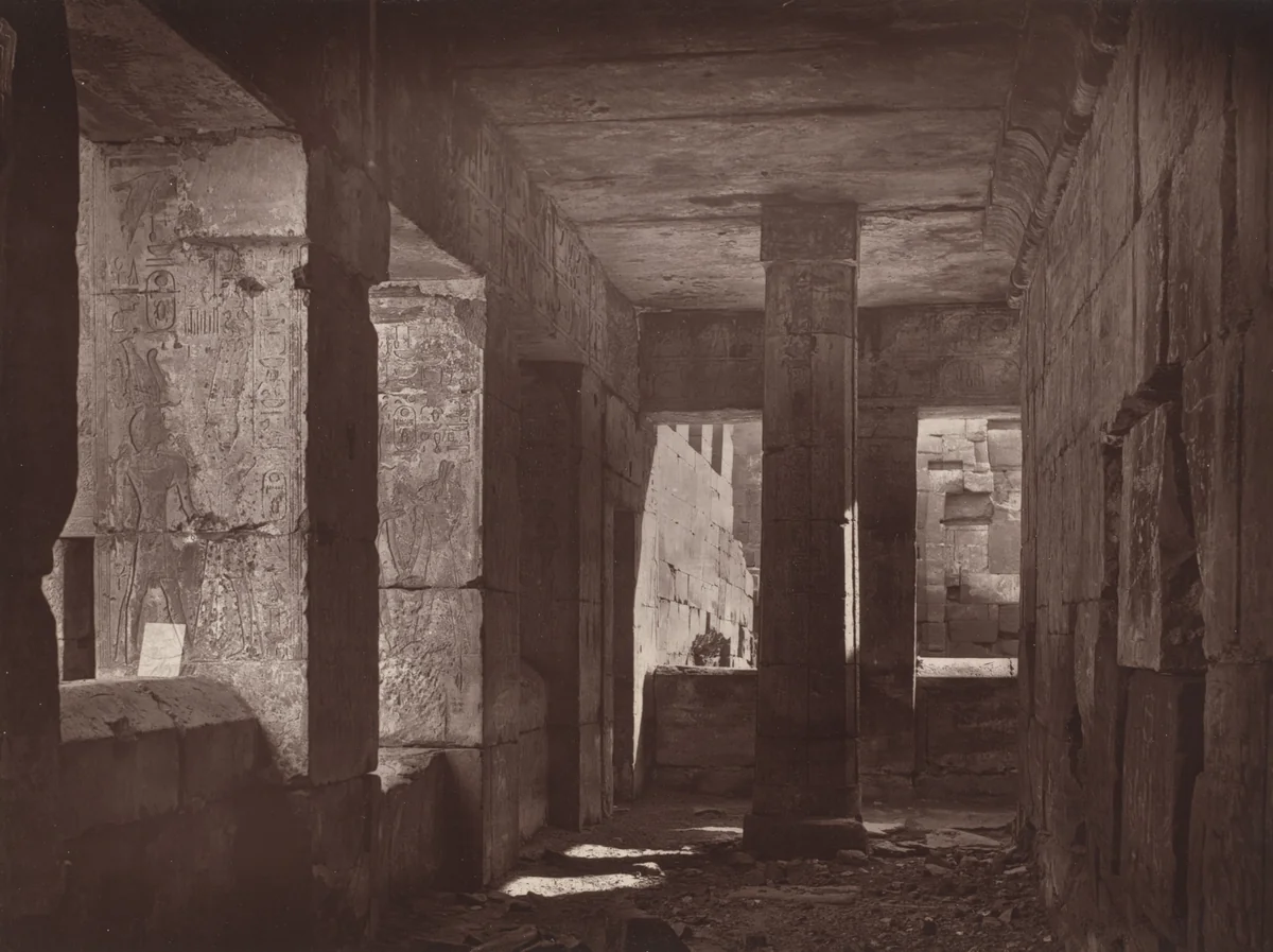 Interior of the Small Temple by William de Wiveleslie Abney, photograph, 1876