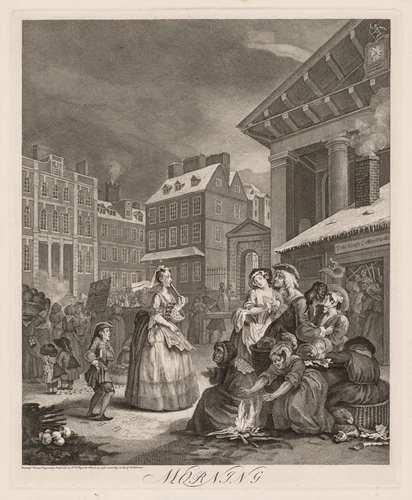 The Four Times of Day: Morning by William Hogarth, print, 1738