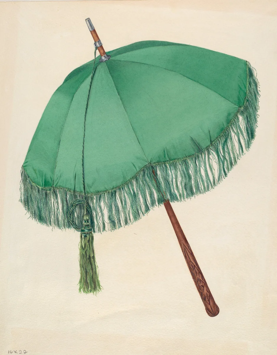 Parasol by Virginia Berge, index of american design, 1935-1942