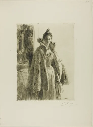 H. R. H. Princess Ingeborg of Sweden II by Anders Zorn, print, 1900